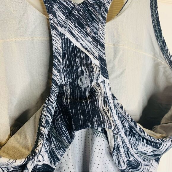 Lululemon Crossback Tank Heat Wave White Black / White Size 10 - Picture 8 of 8